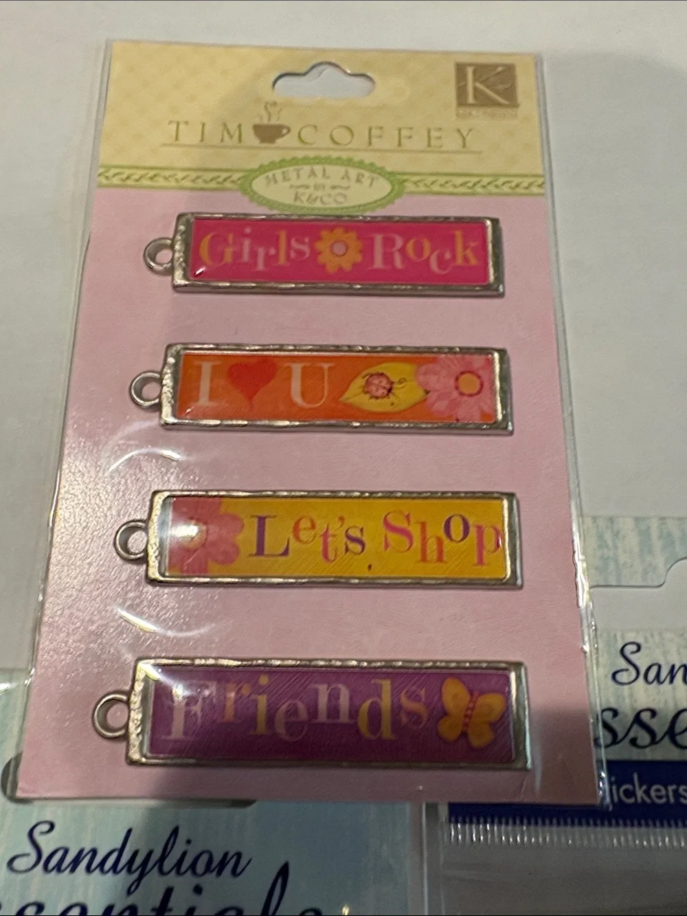 Girlie dresses & bags scrapbooking stickers lot 3